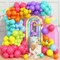 Colorful Balloons Arch Assorted Color Latex Ballons(Rainbow Multicolor)